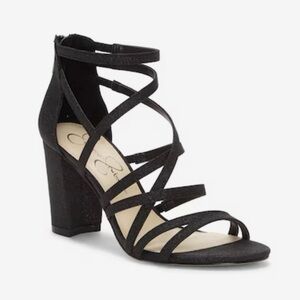 Jessica Simpson Stassey Sandal - Black Glitter
